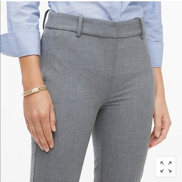 NWT J. Crew Ruby pants in stretch twill gray size 8